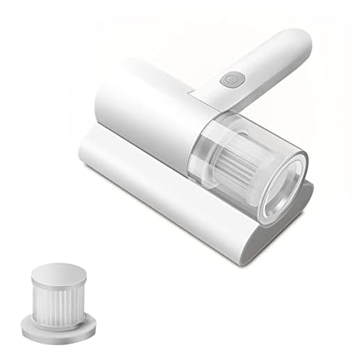 Aspiradora de cama con luz UV, máquina limpiadora de colchón, aspiradora de colchón de mano, 10 Kpa, succión fuerte, potente limpieza profunda, elimina ácaros y polvo para sofá cama