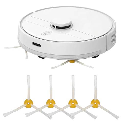 4 Cepillos Laterales para IRobot Roomba 500 600 700 800 900 Series, Pack de Recambios con Tornillos, Accesorios de Limpieza para Robot Aspirador, Cepillo de 3 Brazos