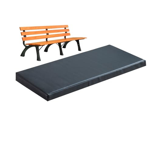 Mozzeilee Cojín de banco impermeable, almohadilla suave para silla de jardín y patio, almohadillas de espuma antideslizantes para muebles de interior y exterior, para sofá, mimbre, columpio, asiento