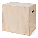 Amazon Basics Plyometrischer Sprungkasten, Plyo-Box für das Fitnessstudio zu Hause, 61 x 51 x 40.5 cm