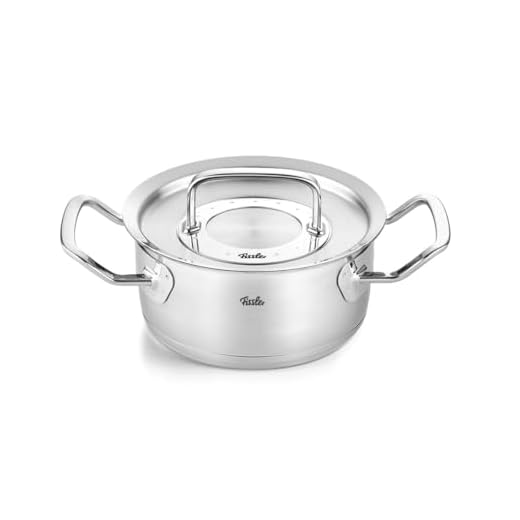 Fissler Original Profi Collection/stekgryta (Ø 16 cm, 1,4 liter) rostfri kastrull, gryta med metalllock – induktion