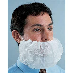 Disposable Beard Covers White 100/Bag