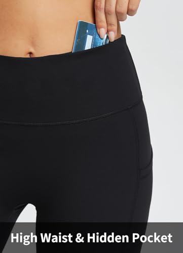 Image of baleaf Women's 8 inch / 5 inch / 3 inch Biker Shorts High Waist Yoga Workout Gym Running Volleyball Spandex Shorts with Pockets