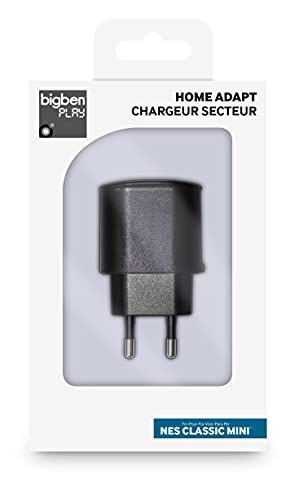 Bigben Play Nintendo Ness Mini - Adaptador de corriente con dos salidas USB, color negro