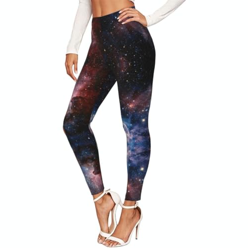 Leggings de compresión Universe Milky Way Galaxy Print mallas suaves que reducen el cansancio