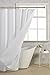 AmazerBath Extra Long Shower Curtains 84 Inches Tall, Waffle Shower Curtain White Heavy Duty, Extra Tall Shower Curtain Fabric, Hotel Quality Bathroom Shower Curtains, 72x84 Inches