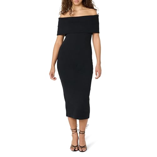 Image of The Drop Womens Lora Off The Shoulder Midi Sheath Dress