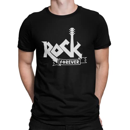 Camiseta Camisa Rock Forever Masculina Preto Tamanho:M;Cor:Preto
