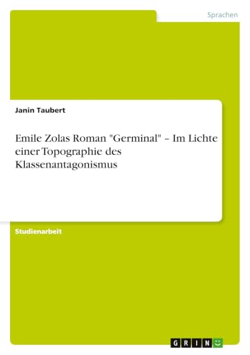 Emile Zolas Roman "Germinal" - Im Lichte einer Topographie des Klassenantagonismus (German Edition)