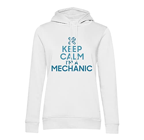 Sweat à Capuche Mécanicien avec Impression Durable Keep Calm