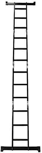 Six Position Multi-Purpose Aluminium Ladder 4 * 3 with Safety Non-Slip Rubber Feet