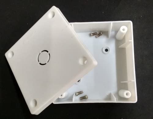 Premium 4X4 PVC Box for CCTV Camera Mounting Heavy Material (Pack of 2 NOS)