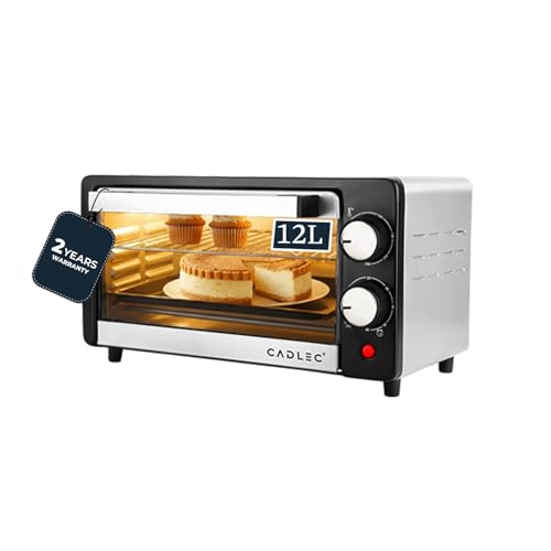 Cadlec Cruise_5 Multi-Function OTG for Kitchen, 12 Litre, 1000W, Oven Toaster Griller, Adjustable Temperature & Timer, Bake, Grill & Toast, Oven for Baking