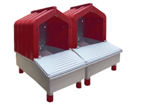 NIDO 2 POSTI PER GALLINE OVAIOLE IN PLASTICA