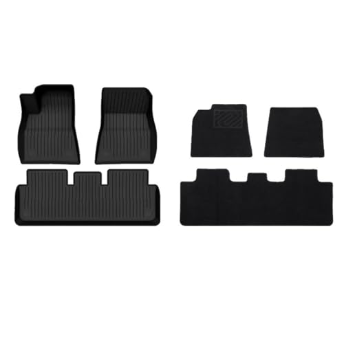 Tapis Auto pour Tesla Modèle Y 3 Highland Tapis Imperméable Lavable Sol