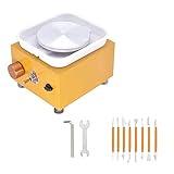 UGPET Töpferscheibe Elektrische Mini-Töpferradmaschine mit abnehmbarem Becken, Heimwerker-Handwerkzeuge, Geschenk for Kinder, um Keramikhandwerk zu Lernen