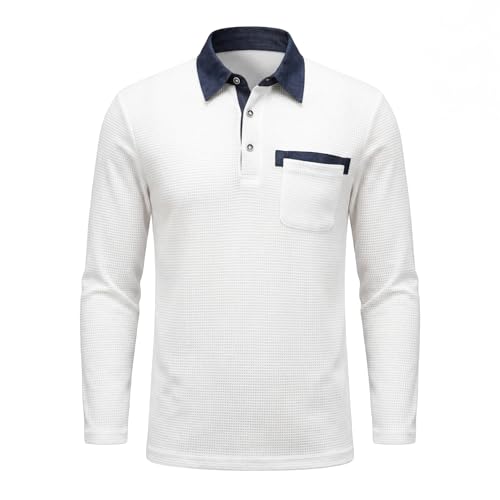 Polo à poche homme chemises boutonnée sport casual golf