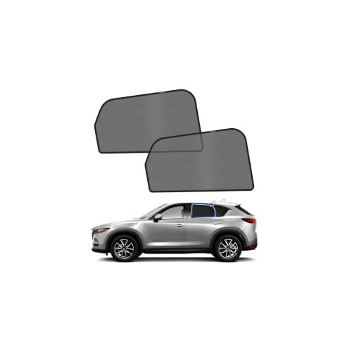 Image of KUST Car Window Shades for 2017-2023 Mazda CX5 CX-5 Accessories, Breathable Mesh Magnetic Window Covers, Rear Back Side Window Sun Shades UV Block Privacy Protection for Baby Camping Napping 2PCS
