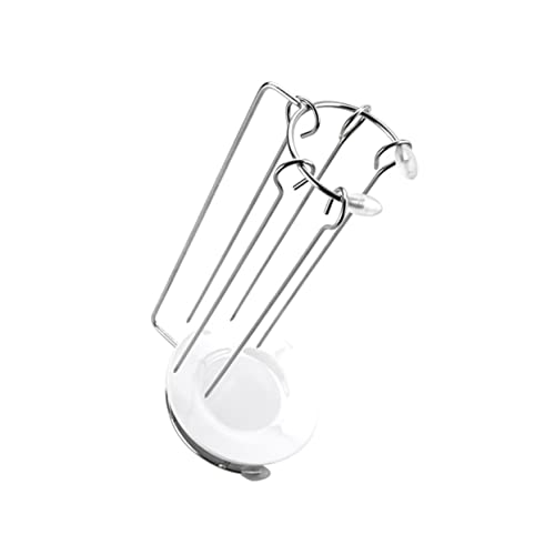 BESPORTBLE Stainless Steel BBQ Hanging Rack and Kebab Holder for Outdoor Barbecue 5 Skewers, Practical Grill Hanging Rack for Chicken Meat and Barbecue Supplies