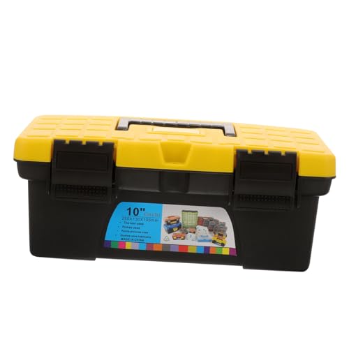 TEHAUX Werkzeugkoffer Kunststoff Aufbewahrungsbox Tragbar mit Handgriff Robust Vielseitig für Heimwerker Auto Reparatur Kunststoff aufbewahrungsbox Langlebig für Elektriker