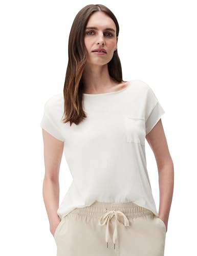 Marc OߴPolo Denim Damen T-Shirt aus Bio-Baumwolle Relaxed Fit, Weiß 