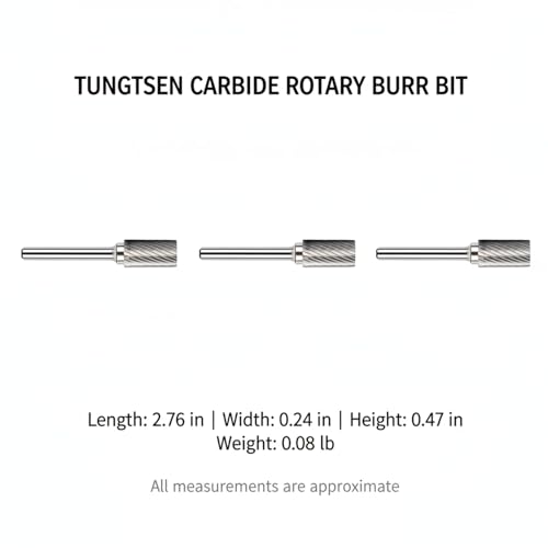 Punta de Fresa Rotatoria de Carburo para Metal plata miniatura 7