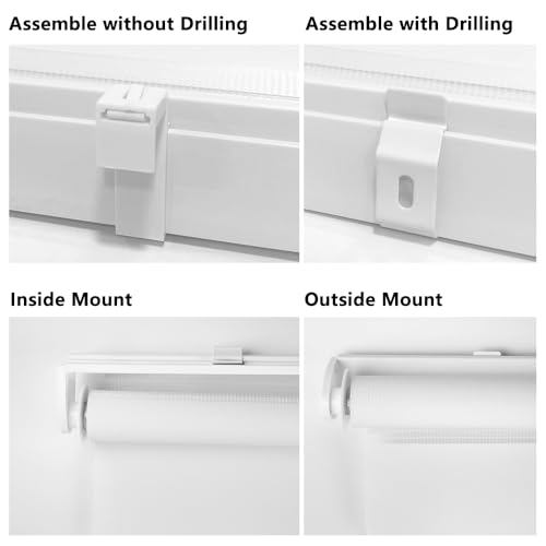 Kokorona Day and Night Zebra Roller Blinds, Dual Layer Fabric Zebra Window Blinds for Bedroom, Light Filtering Privacy Day Night Blinds, 85cm Wide x 150cm Length, White - Cosy Home Interiors Kokorona Day and Night Zebra Roller Blinds, Dual Layer Fabric Zebra Window Blinds for Bedroom, Light Filtering Privacy Day Night Blinds, 85cm Wide x 150cm Length, White - Image 7