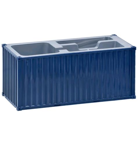 Image of Shipping Container Pen Stand, Container Style Desk Organizer Pen Stand for Office Table Shipping Company (Blue)
