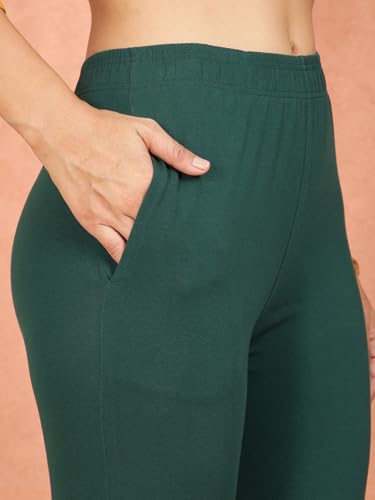 Image of TWIN BIRDS Women Cotton Blend Kurti Pants | Sleek Ethnic Daily Trousers