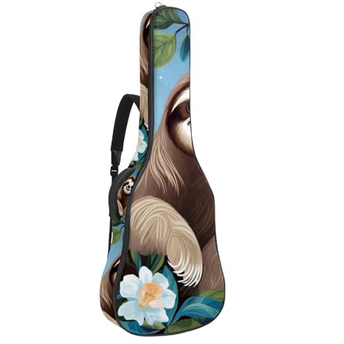 Sac pour guitare acoustique 104 cm avec plusieurs poches de rangement