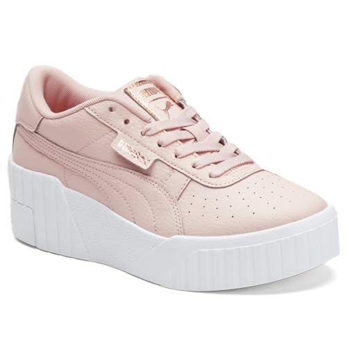 PUMA Womens Cali Perforated Lace Up Platform Sneakers Shoes Casual - Pink2