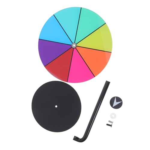 Cabilock Heavy Duty Rotatable Game Prizes Wheel with Dry Erase Surface Shows Parties and Carnival Fun