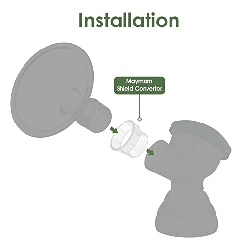 Image of Maymom Shield Converter Aka Pump Connector Bushing, Compatible with Zomee /BabyBuddha /NCVI Pump Connector; 4pc