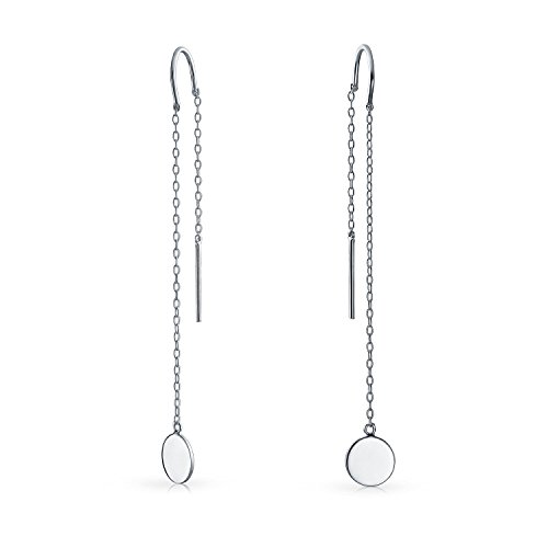 Boucles d'oreilles initiales gravées avec crochet en U stabilisateur