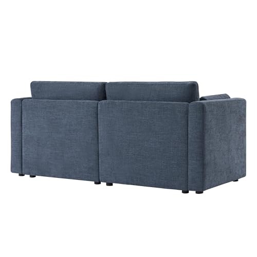 Image of CHITA 78 inch Modular Sectional Sofa,2 Seat Modular Couch, Blue