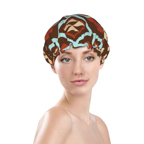 Bonnet de douche imperméable réutilisable pour cheveux longs et courts