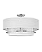 Hinkley Graham Collection Large Semi-Flush Mount, Polished Nickel w/ Faux Parchment Shade