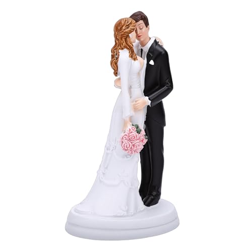 Muñecos de tarta de boda estables en resina para novios