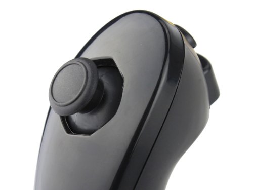 Black Nunchuk Nunchuck Controller For Nintendo Wii Motion Plus