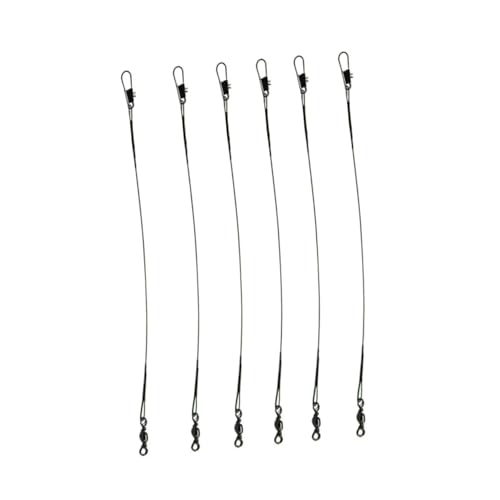 OSOLADY 15cm Stainless Steel Wire Leader for Fishing Anti Winding Fishing Lure Line for Saltwater/Freshwater