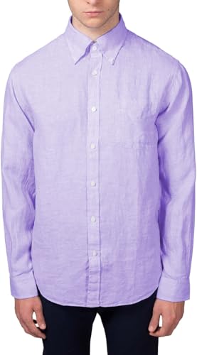 Brooks Brothers Chemise en lin homme vêtement été manches longues