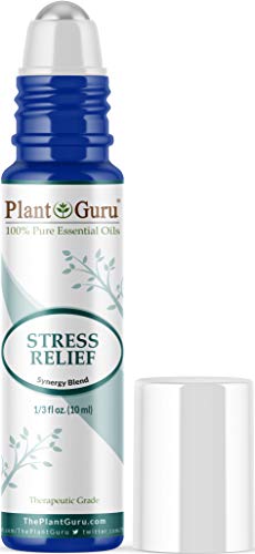 Stress Relief Essential Oil Blend Roll On 10 ml 100% Pure Pre-Diluted Therapeutic Grade for Aromatherapy.