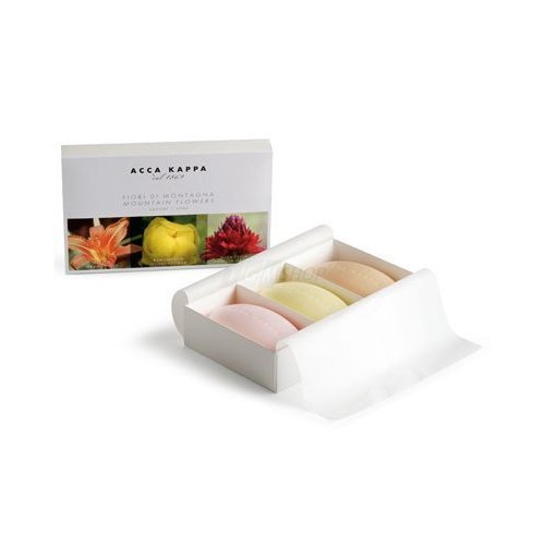 Three soaps gift set (150 gr x 3): Acca Kappa Mountain flowers (Orange Lily, ...