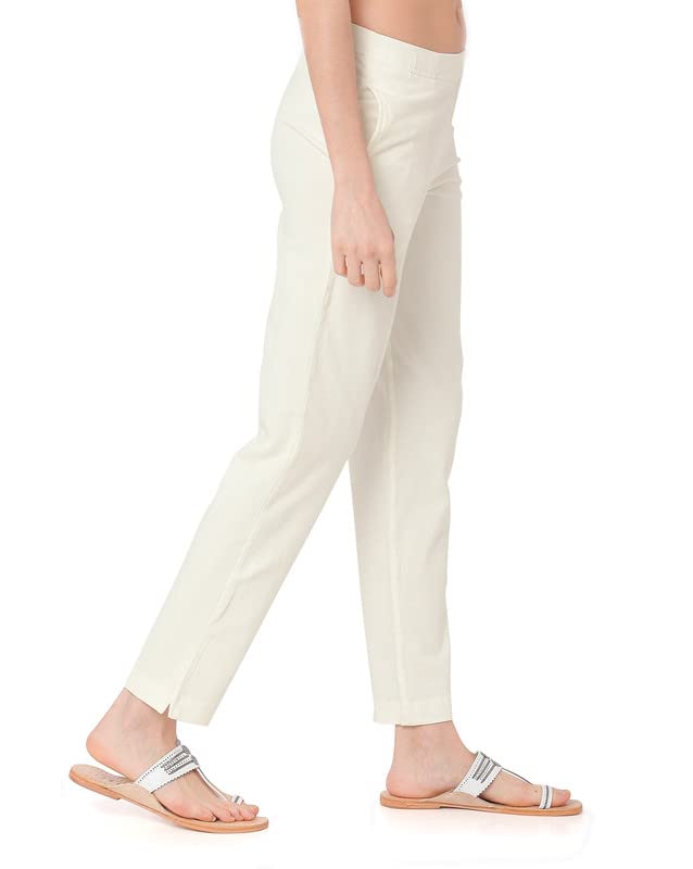 Ruby Women's Cotton Stretchable Straight Pants Light & Soft Fabric| Fit Relaxed Pants for Girls & Women's| Trousers for Ladies-image-27