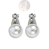 Yheakne Boho Pearl Studs Pendientes Plata Pearl Wrap Pendientes Vintage Pearl Clip Pendientes No Piercing Pendientes Joyería Para Mujeres Y Niñas