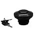 XDF Ratcheting Style Fuel Gas Tank Cap Cover Lock Key Compatible For Harley 1996-2022 Dyna Sportster, Street Glide, Road Glide, Electra Glide, Road King, Softail (BLACK)