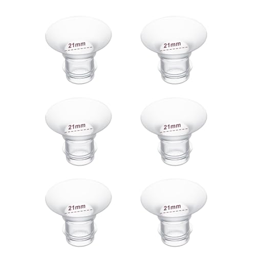 Image of Flange Inserts 21mm 6PC,Compatible with Momcozy S12 Pro/S9 Pro/S12/S9 Wearable Breastpump Cup,Suitable for Medela/Spectra/Elvie/Willow/TSRETE 24mm Shields/Flanges,Reduce 24mm Tunnel Down to 21mm,6pcs