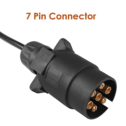 MAMIZO Rückleuchten Set für Anhänger Magnetische Installation 7M Kabel 7Polig Stecker 12V E Prüfzeichen Rückleuchten Anhängerbeleuchtung Rücklichter für Anhänger LKW Transporter Wohnmobile Wohnwagen – Bild 5