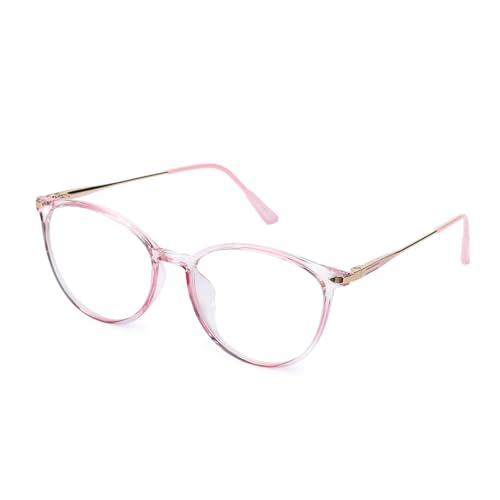 Image of Sumato Blue Light Blocking Glasses for Men and Women, Round Frame with Non-prescription Clear Lenses Eyewear Eyeglasses