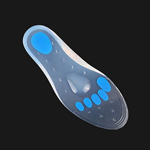 Palmilhas de silicone SUPVOX para fascite plantar, palmilhas para massagem nos pés, suporte de arco